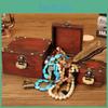 Storage Vintage Wooden Box With Lid For Bedroom Desk Organization And Decor Home