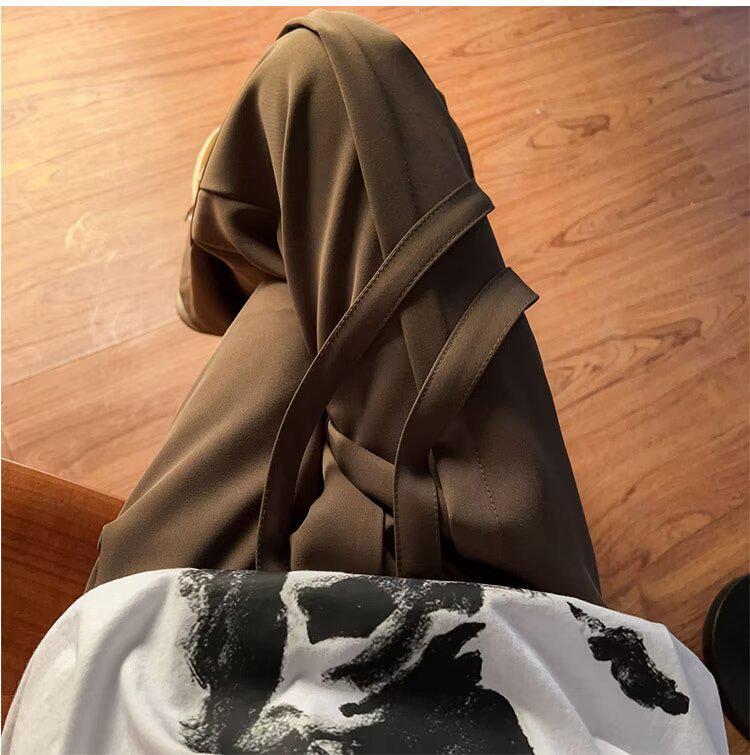 2025 Men's Autumn Trend: Solid Color Straight-Leg Casual Pants, Fashionable Wide-Leg Drape Design