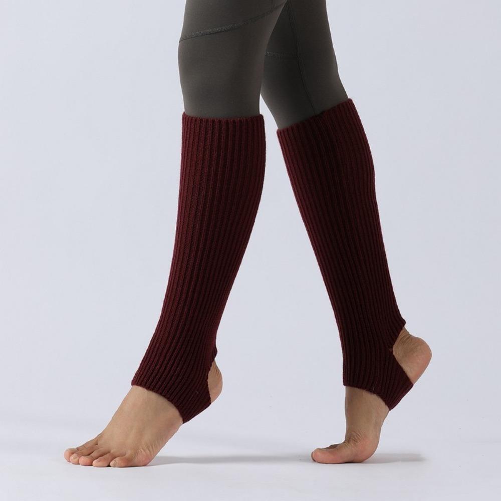 Long Section Ballet Leg Warmers Foot Covers Ballet Knitted Socks Latin Socks  Gym Fitness