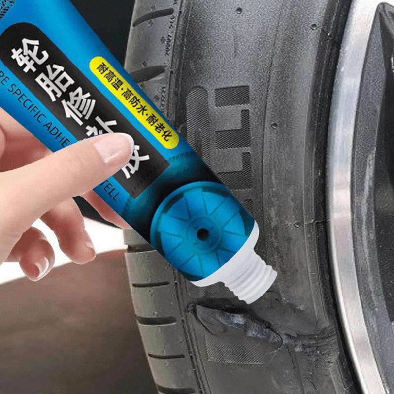 Car Tire Repair Glue 60ml Sidewall Tire Repair Kit Strong Adhesive Tire Repair Sealant High Temperature Resistant Tire Repair