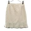 FOXEY Made In Japan Silk Midi Skirt 38 Beige Women Used