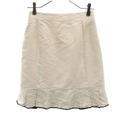 FOXEY Made In Japan Silk Midi Skirt 38 Beige Women Used