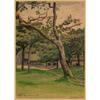 Monet Oil Painting Retro Kraft Paper Poster for Restaurant, Bar, Cafe Wall Decor