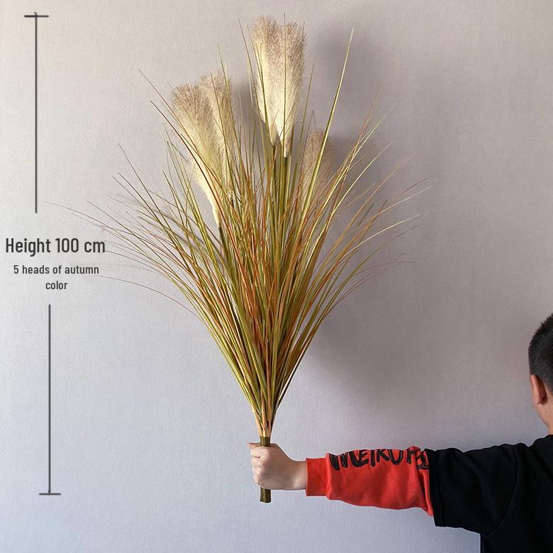 Nordic Reed & Foxtail Grass Artificial Office Plants Window Decor 