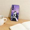 B-Bleach Anime K-Kuchiki Byakuya Colorful  Phone Case For Samsung Galaxy A73,A72,A71,A70,A53,A52,A51,Others Soft Black Cover