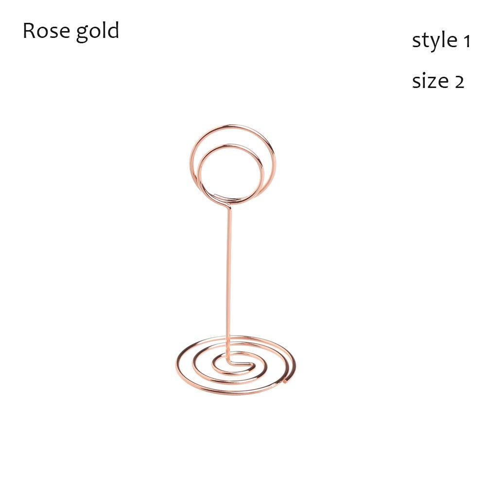 Decoration Rose Gold Wedding Supplies Clamps Stand Table Numbers Holder Place Card Photos Clips