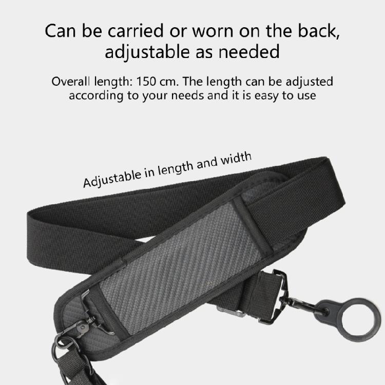 Fishing Rod Carrying Strap Shoulder Harness Fishing Rod Support Strap With 2 Silicone Grip And 2 Rod Fastening Band