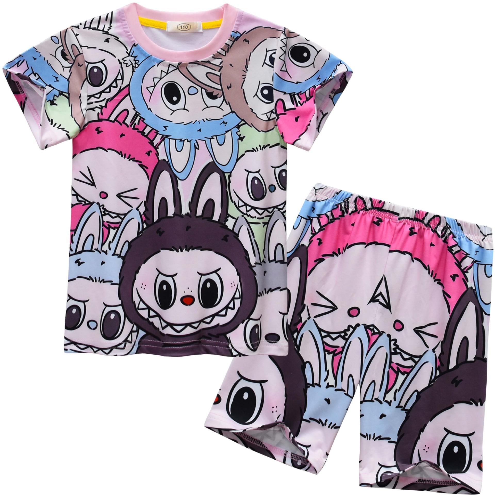 

Blala, Forest Elf Digital Printing, Middle-Aged And Older Children S Clothing, Short-Sleeved Loungewear Cover 92361 100