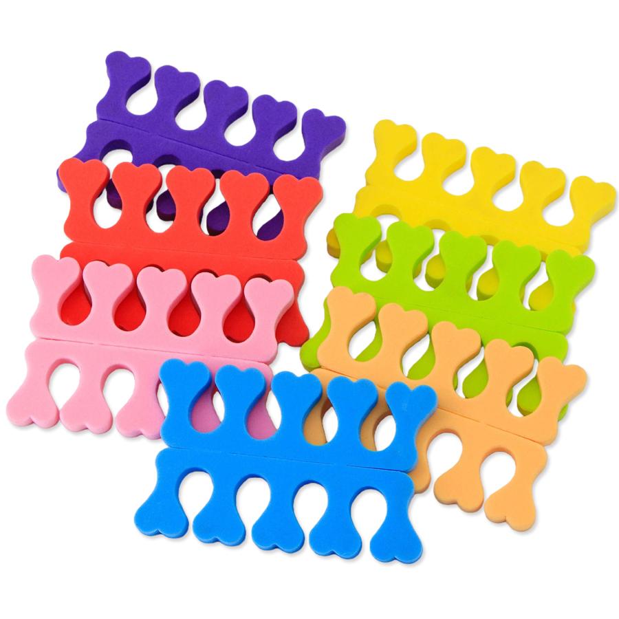 10/20Pcs Foam Toe and Finger Separators Mess-Free Nail Polish Application Toe Spacers, Manicure & Pedicure Essential Tools