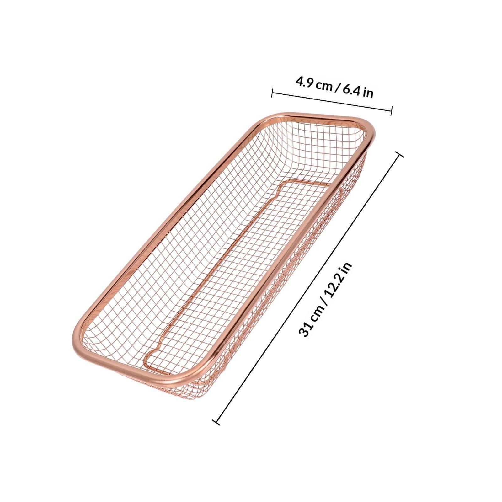 Stainless Steel Chopsticks Basket Fine Workmanship Desktop Cutlery Organizer Multipurpose Utensil Storage Jar Drain Basket золотистый