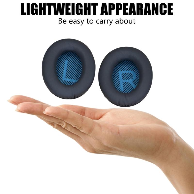 1 Pair Comfortable Ear Cushions Soft Earphone Cover Protective Earcup Earpads for QC35 QC25 QC15 Replacement Earmuffs