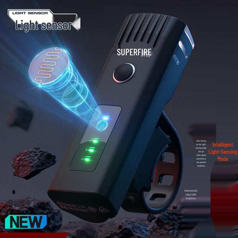 SupFire BL10 Quick Release Rechargeable Bike Light & Flashlight