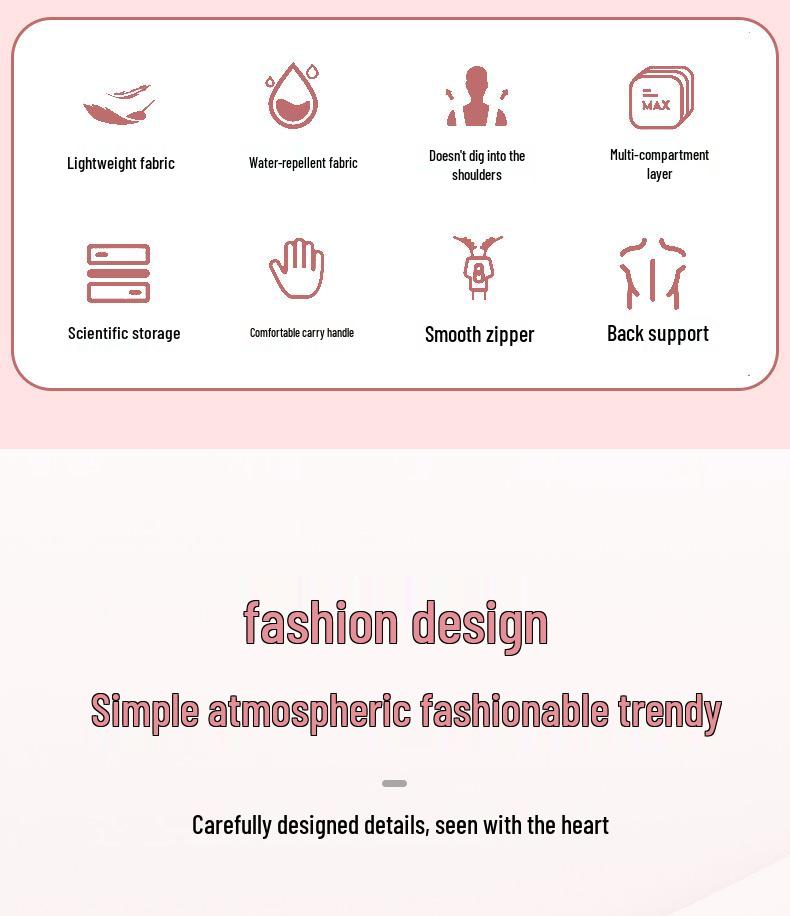 2025 Student Backpack: Grades 3-9, Dual Shoulder, Unisex, Decompression Design for Primary & Middle School