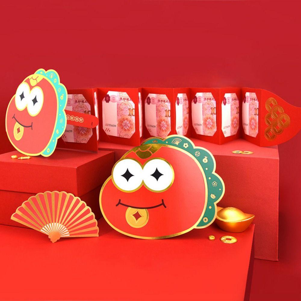 Chinese Style Lucky Money Packets Zodiac Snake Hongbao Cute Bless Pocket  Celebration