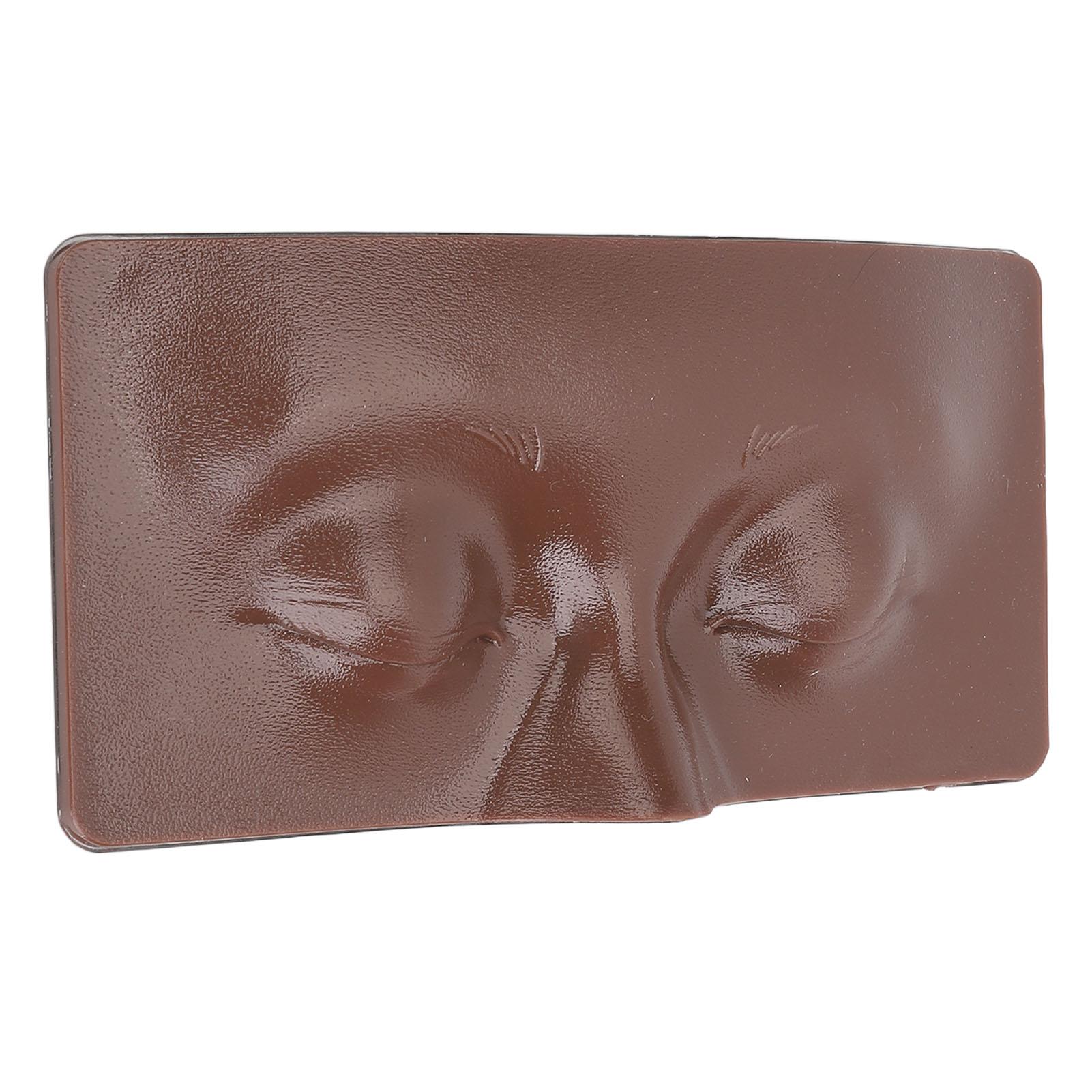 

Makeup Practice Face Board 3D Silicone Makeup Eyes Closed Mannequin Face with 8pcs Cosmetic Brush