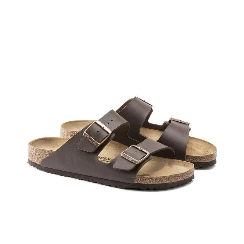 Birkenstock Unisex Trendy Soft Comfort Slide Sandals Dark Brown Regular Fit 0051701 37