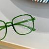 3pcs Retro Jelly Color Square Frame Clear Lens Glasses for Women