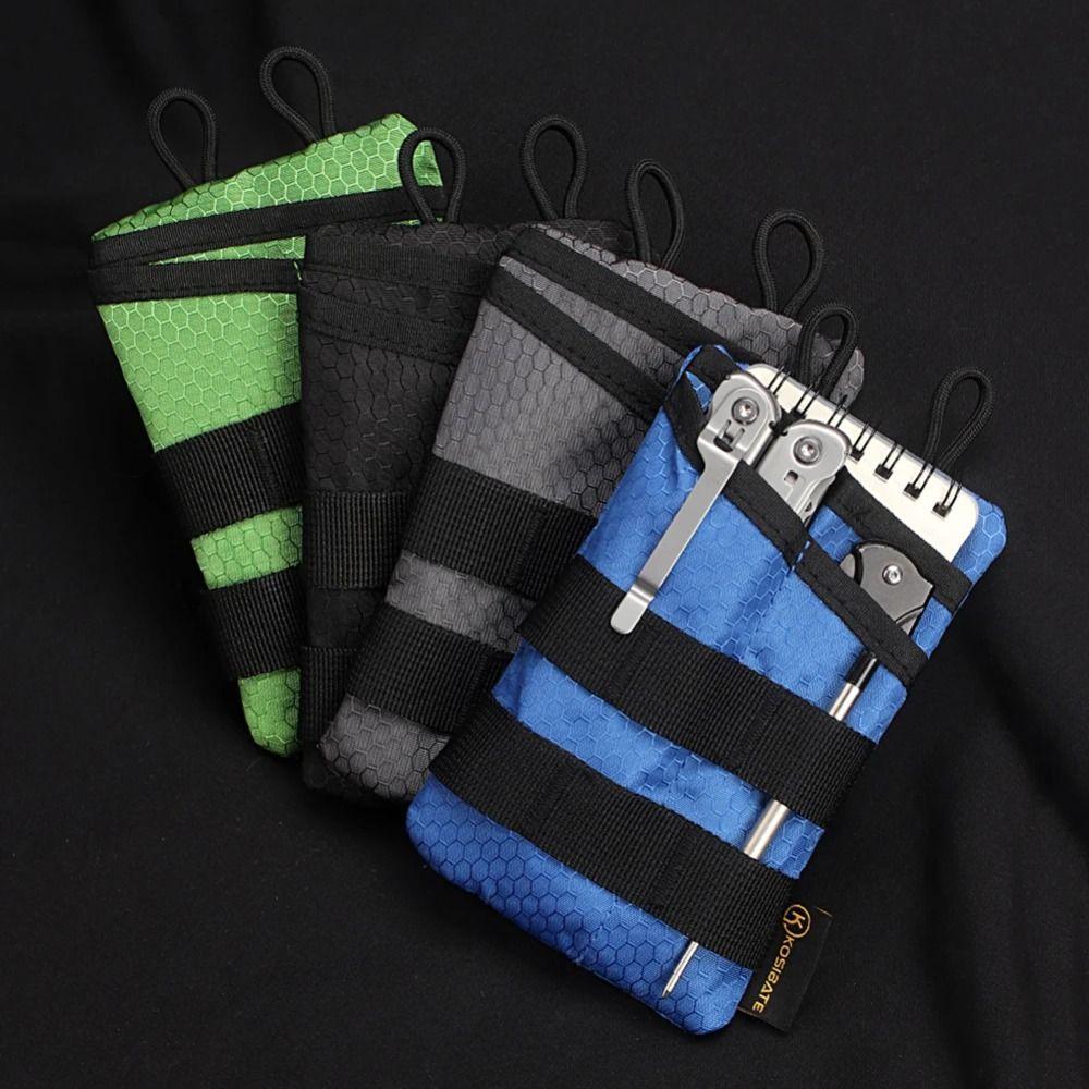 

4 Pockets EDC Pocket Organizer Oxford Cloth Camping Storage Wallet Cycling синій