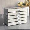 Five-Layer Acrylic Jewelry Storage Box - Earring, Necklace, Ring Organizer with Large Capacity and High-End Design
