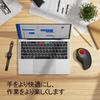 Nulea M505B Wireless Trackball RGB Index Finger DPI High Ergonomic Supports 3 Precise and Smooth Compatible with and Android Red Mouse, Rollerball,