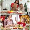 Christmas Snack Trays Disposable Paper Food Boats for Party Platters Santa Santa Tree Designs Serving Tray Leak-Proof Food Holders for Holiday