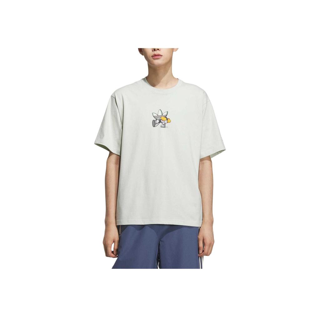 Adidas Originals Sports Lifestyle Durable Casual Breathable Short Sleeve T-Shirt Men Tops Gray KC3113