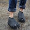 Non-Slip Rain Boots 2 Pairs, Thick Rubber Waterproof Shoe Covers for Men Women - High Elastic Anti-Skid for Rainy Days