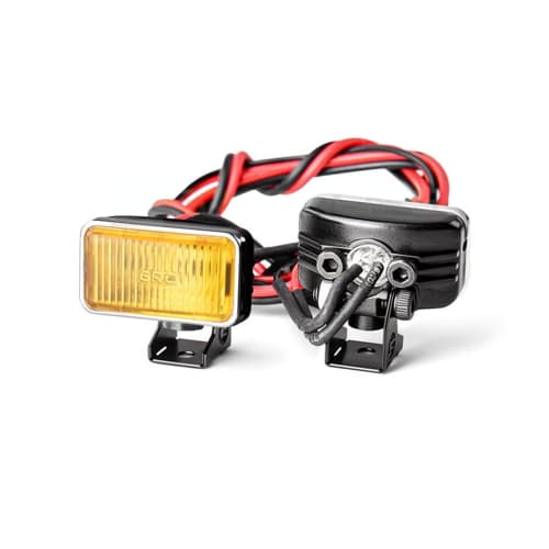 SHEAWA 1/8 1/10 RC Car Spotlight, Daytime Running Light, Yellow Lamp, LED Work Light, Universal Modification Part, Compatible with Kyosho, Tamiya, and