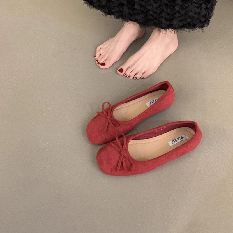 

Милые туфли-бантики, женские туфли конфетного цвета, слипоны, женские балетки, весенне-осенние туфли для женщин, лоферы zapatos de mujer WSH5328 35