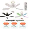 2 In 1 Hanging Fan with LED Lantern E27 Socket Electric Cordless Fan Universal Dimming Fan for Dining Room Bedroom Living Room