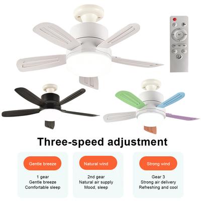 2 In 1 Hanging Fan with LED Lantern E27 Socket Electric Cordless Fan Universal Dimming Fan for Dining Room Bedroom Living Room