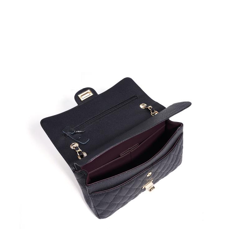 Sac chaîne cuir caviar losanges sac d'aisselle femmes nouveau classique épaule messager sac carré