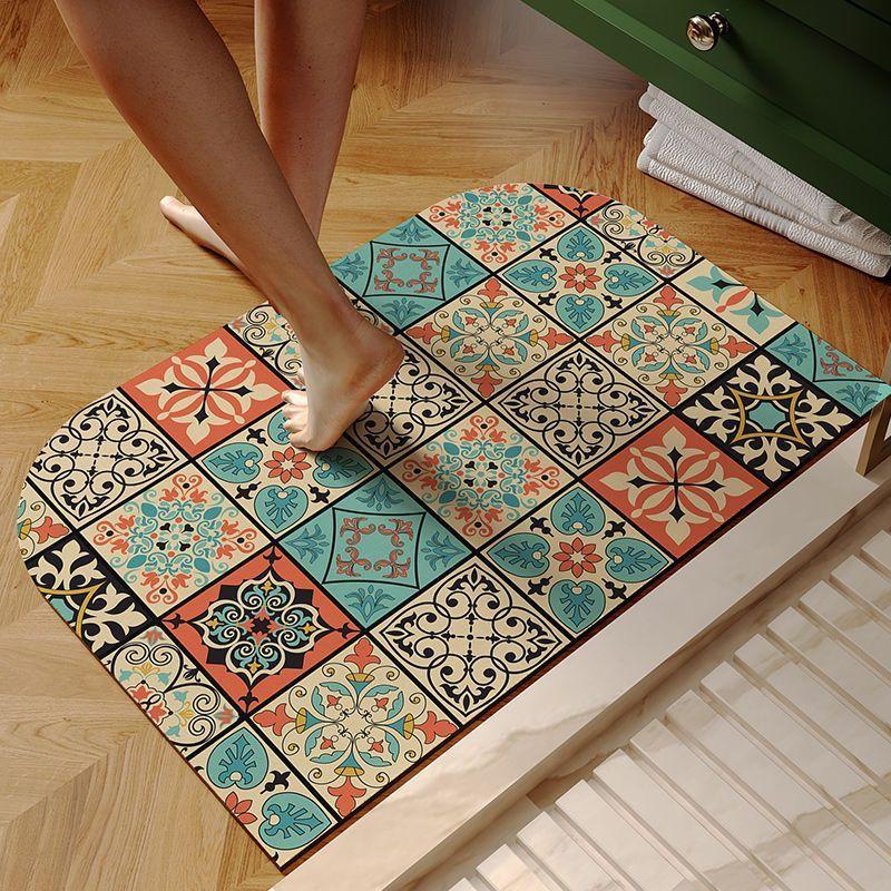 American Luxury Retro Diatomaceous Mud Mat Moisture-wicking Quick Dry Non-slip Mat Bathroom Bath Area Door Dirty Foot Pad