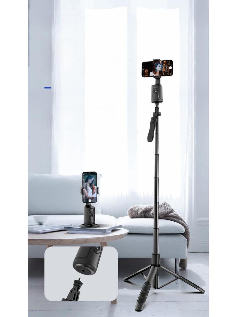 Gimbal nou pentru telefon mobil cu recunoaștere facială AI 360° P01: Artefact pentru selfie în direct cu funcții anti-shake și follow-up