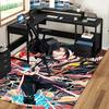 1pc Anime Cartoon Design Demon Slayer Tanjiro Kamado Office Chair Mat Non-Slip Carpet Suitable for Home Decor Living Room Bedroom Game Room Dormitory.