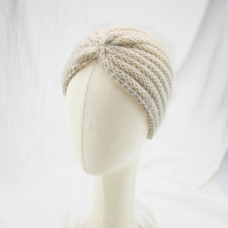 Femei toamna și iarna cruce tricotată pălărie nod turban eșarfă pliabilă pălărie pălărie eșarfă cap eșarfă cap eșarfă