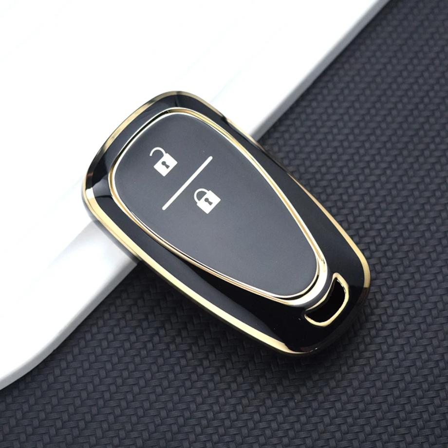 For Chevrolet Malibu Blazer Traverse Seeker Onix Equino Volt Bolt Trax Orlando Cruze Spark Sonic Camaro Tpu Car Key Case Cover
