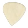 Guitar Bass Pick with Concave Design Natural Ox Bone Heart Shape Playing Pick for Stringed Instruments Cream Yellow