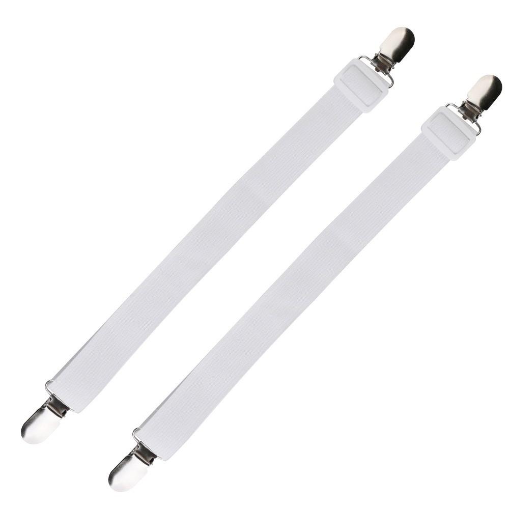 Non-Slip Design Bed Sheet Clip Adjustable Elastic Mattress Grippers for 2psc/set Blankets Holding