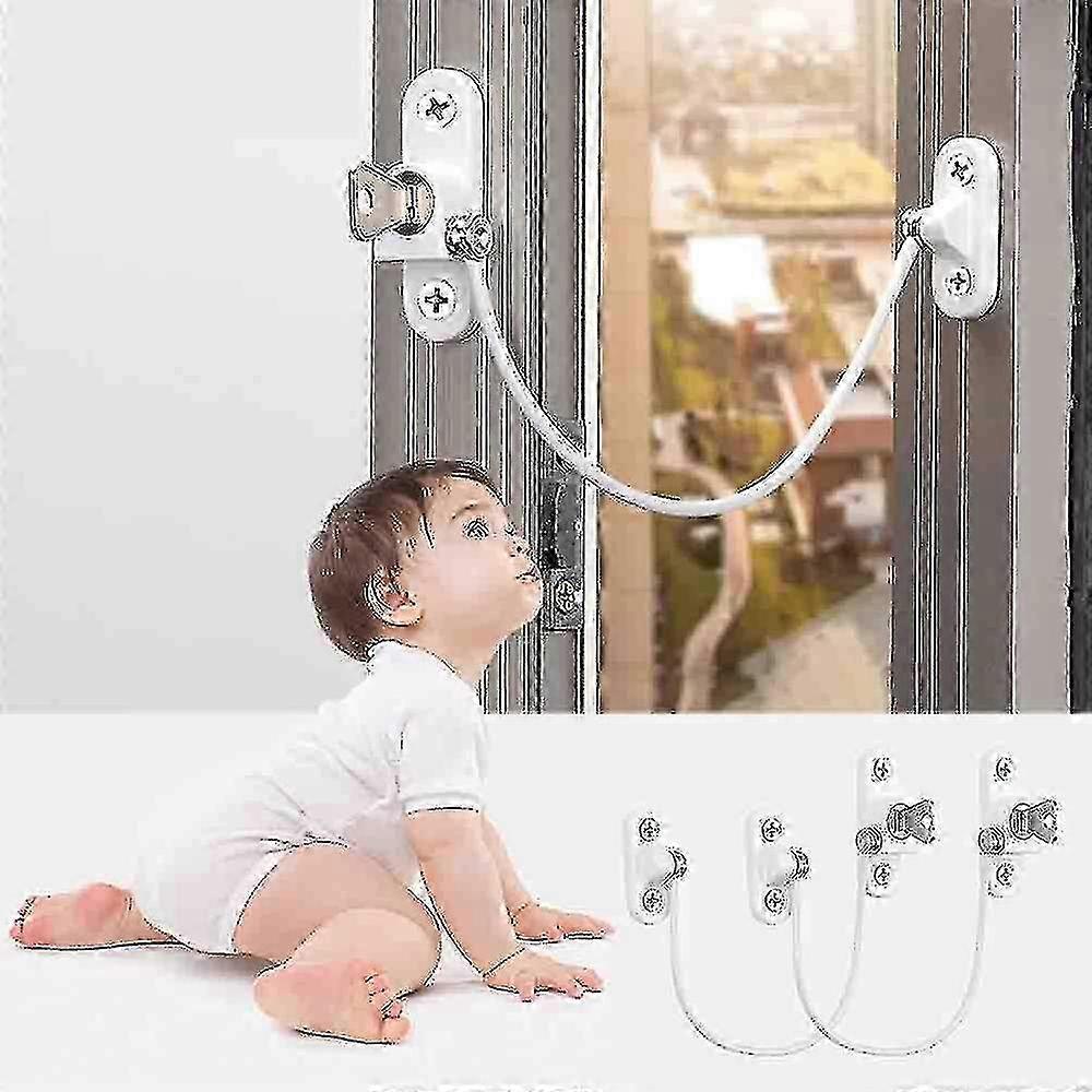 Case Pack Window Limit Lock Window Limiter Baby Safety Window Lock Window Lock Door Lock White