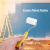 8Pcs White, Yellow Foam Paint Roller 2 Inch Sponge Small Roller Mini Paint Roller Kit  Cabinets
