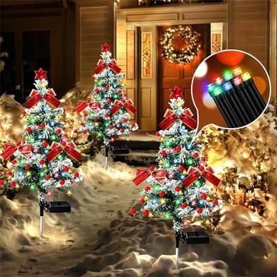 30 Inch Solar Christmas Tree Lights Decorations Christmas Decorations Tree Lights for Garden/Patio/Lawn/Yard