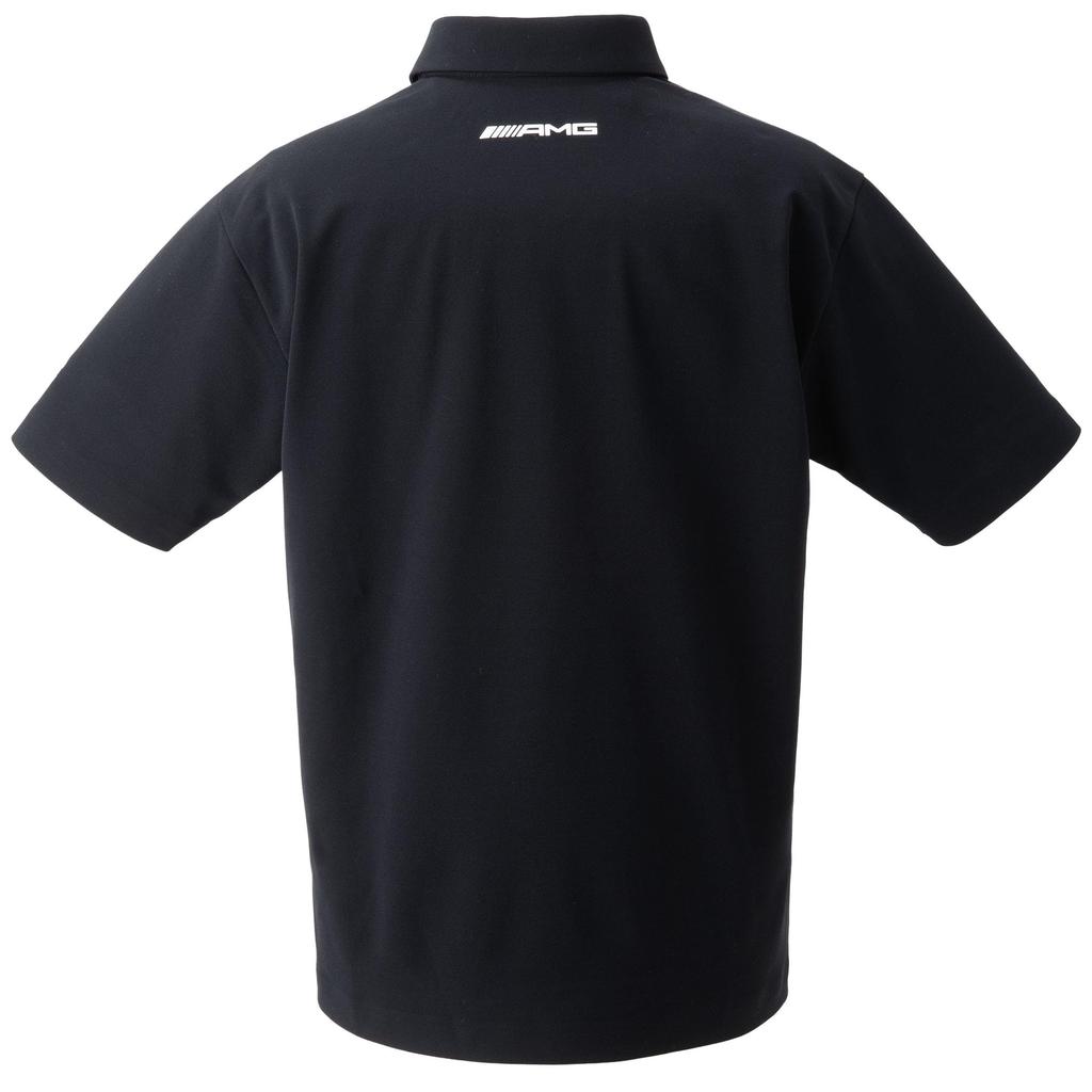 [Mercedes-Benz Collection] Genuine Mercedes-AMG X DESCENTE Tough Polo Shirt Black XO