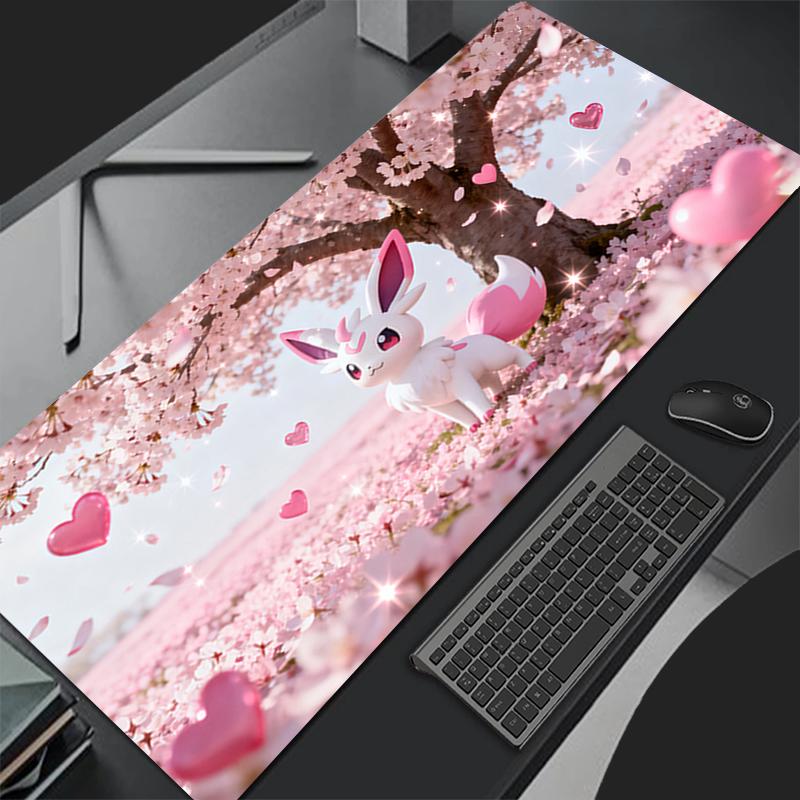 Anime Pokemon Pikachu Kawaii Mouse Pad Anime Cute x Gabinete Gamer Computer Desk Mat Keyboard Gaming Accessories Mousepad