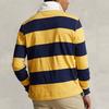 Polo Ralph Lauren SS23 Striped Detail Pullover Long Sleeve Polo Shirt Men Tops Yellow Navy-Blue MNPOKNI16822768-700