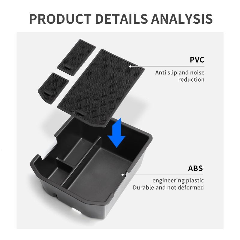 Armrest Storage Box for Ebro S400 HEV for Chery Tiggo 4 CSH HEV Car Central Armrest Storage Box Content Center Console