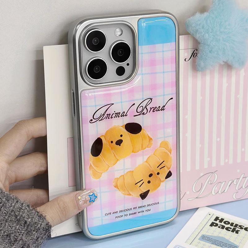 Zhitai Galvanizovaný stříbrný okraj Pouzdro s kapkovým lepidlem pro iPhone 14/13 Pro Max & Huawei Mate 60.