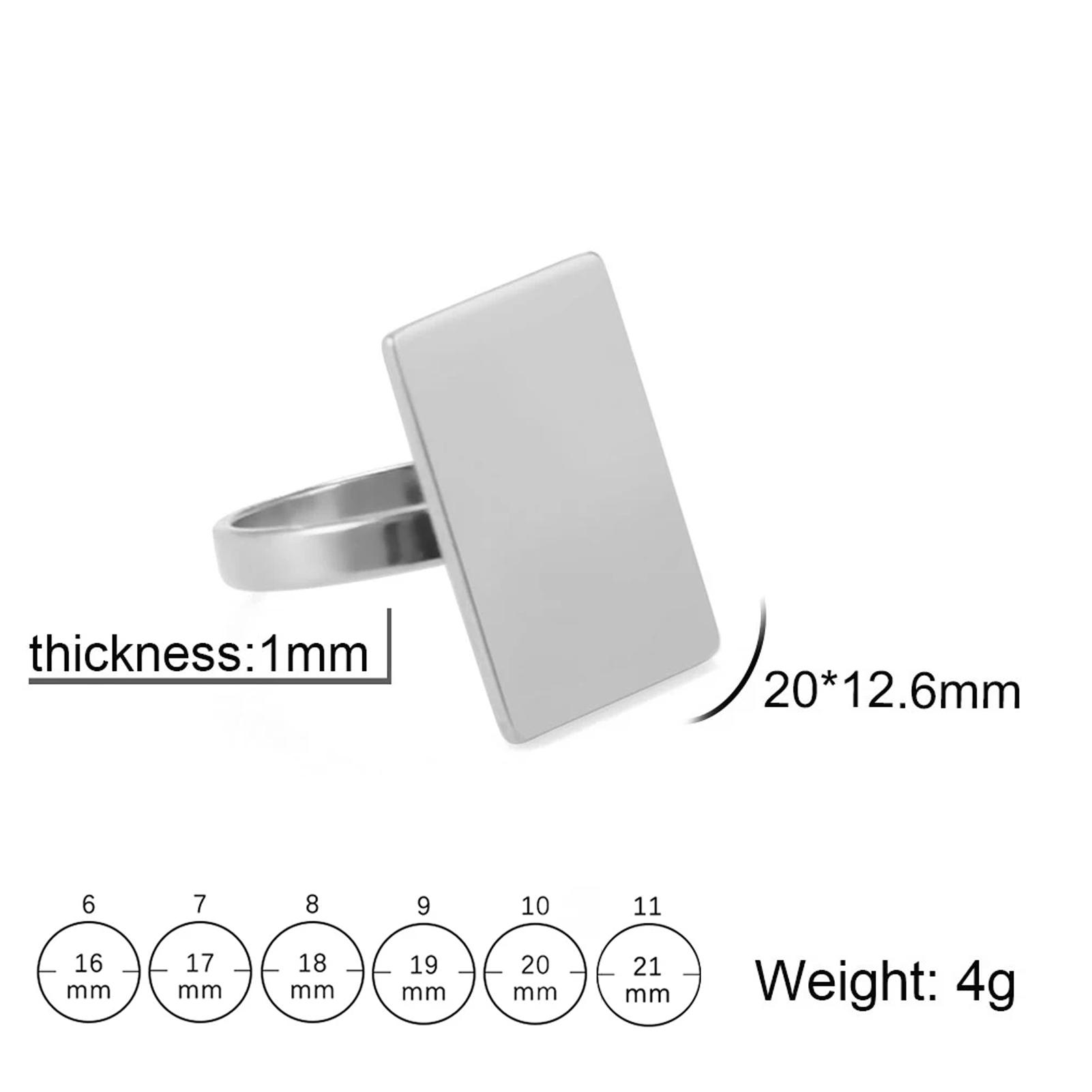 Dawapara Stainless Steel Custom Ring for Men Key of Solomon Customizable Pattern Laser Engraving Rings 9
