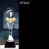 Customized High-End Golf Crystal Trophy, Souvenir, Home Decoration, Creative Metal Commemorative Rod, One Hole Award, 1Pc