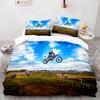 2024 Extreme Sport Off-Road Motorcycle Duvet Cover Set for Boys Bedroom Single Double Queen King Size Quilt Cover Pillowcase